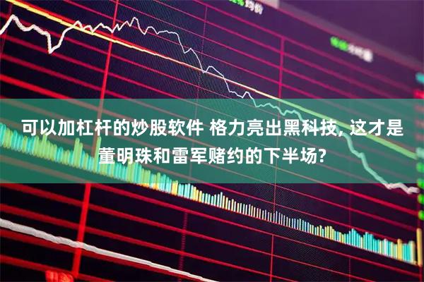 可以加杠杆的炒股软件 格力亮出黑科技, 这才是董明珠和雷军赌约的下半场?