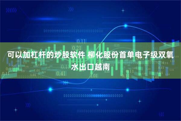 可以加杠杆的炒股软件 柳化股份首单电子级双氧水出口越南